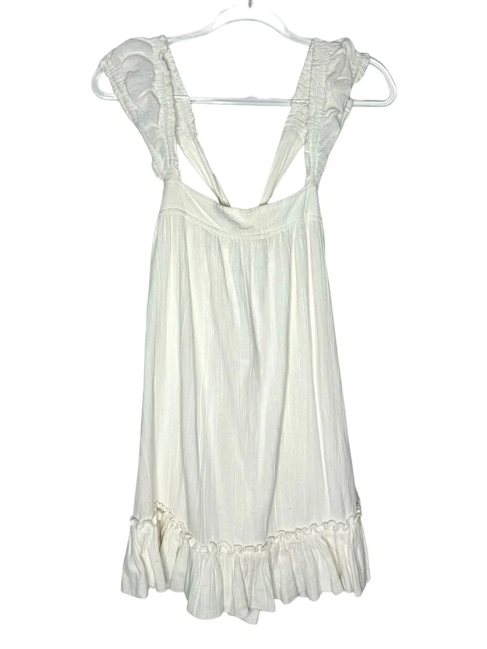 Free People | Baby Bubble Mini Dress in Ivory White Medium